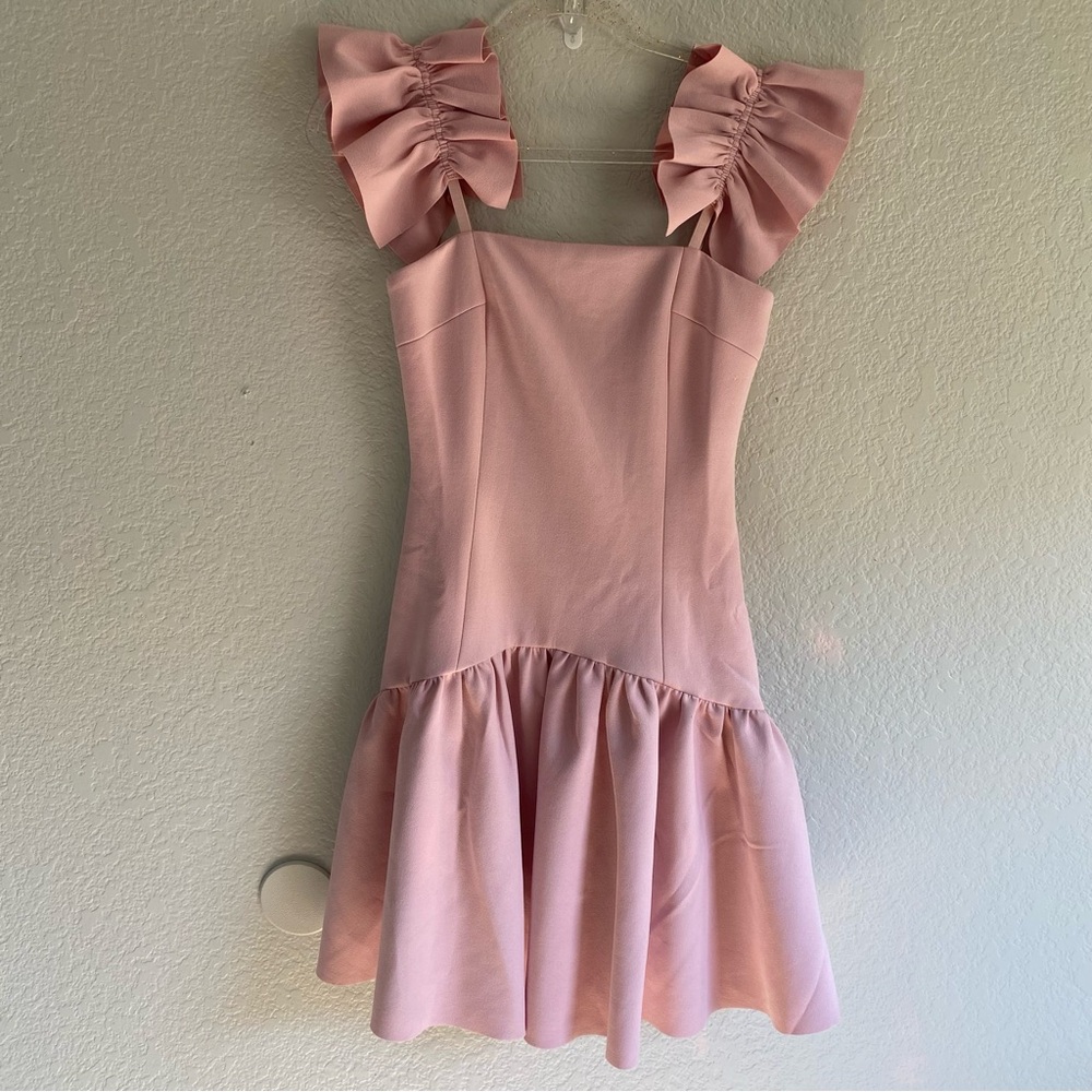 Elliatt Pink Ruffle Mini Dress